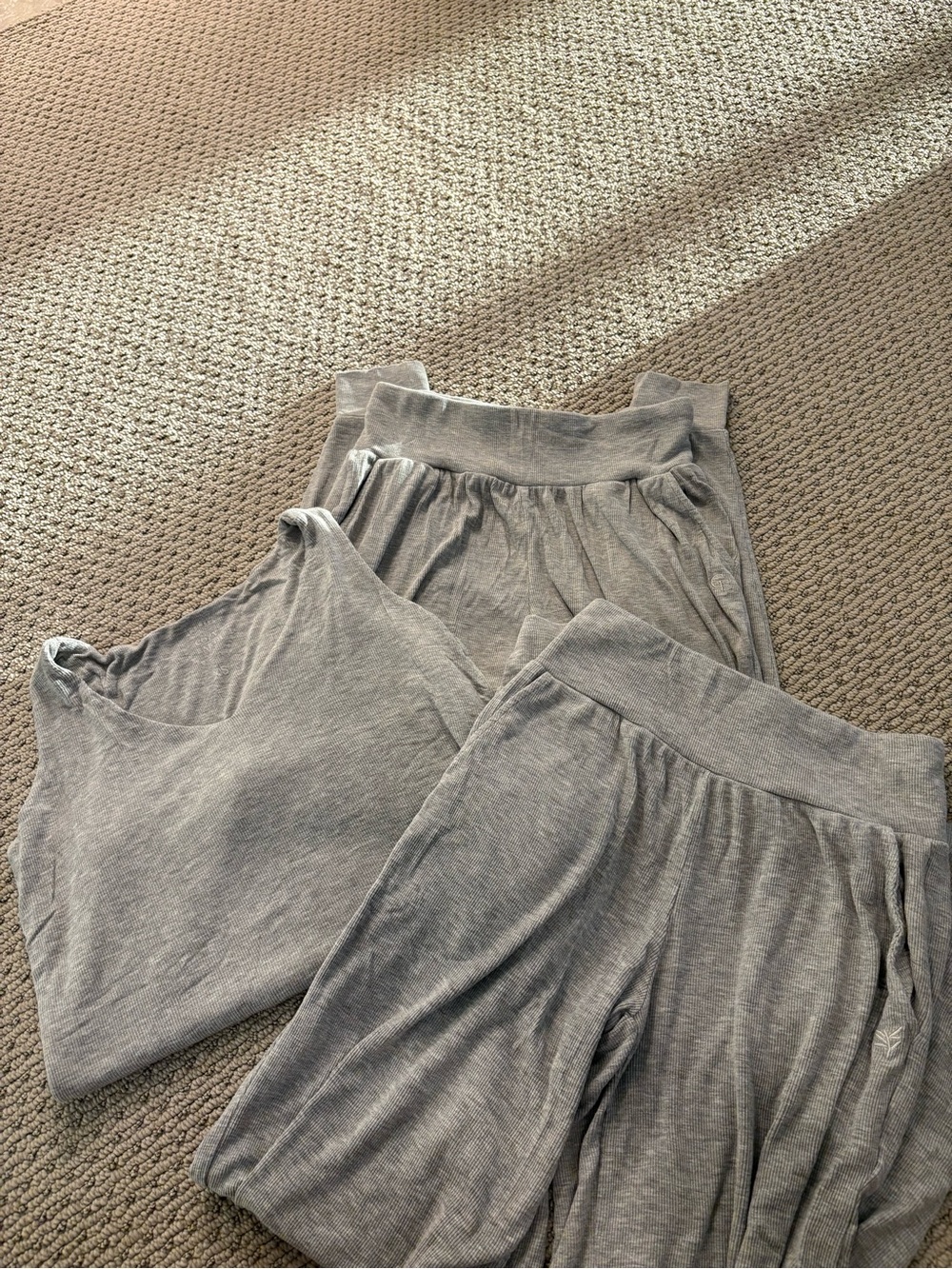 Cozy Earth Women's Soft Grey Lounge Tank and Pants Set